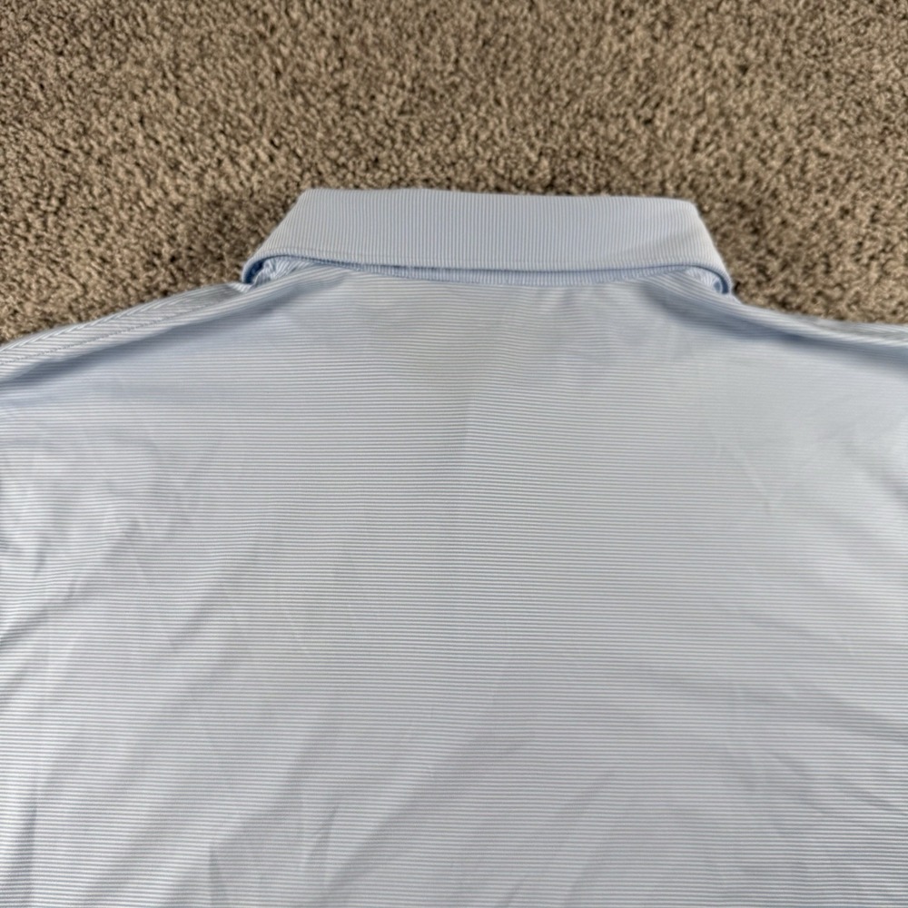 Peter Millar Polo Shirt Men XXL Blue Performance Summer Comfort NV5 Invitational - Picture 12 of 15